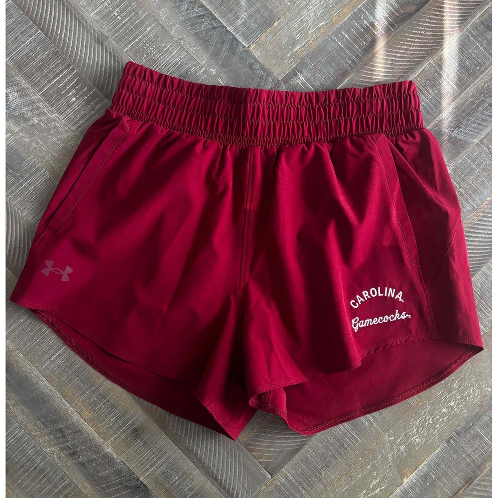 Under Armour South Carolina Gamecocks Women Shorts Garnet Red Medium NEW